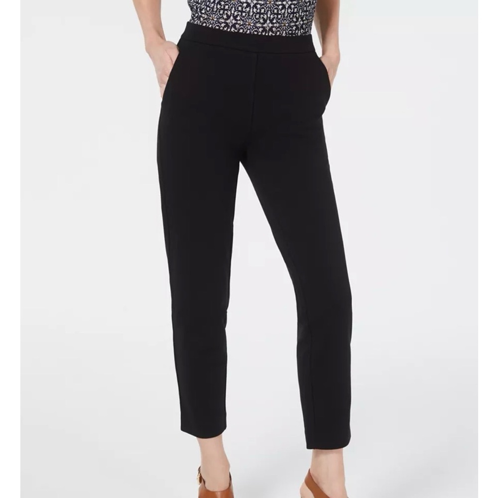 Michael Kors Black Slim Fit, Pull on, Ankle Pants